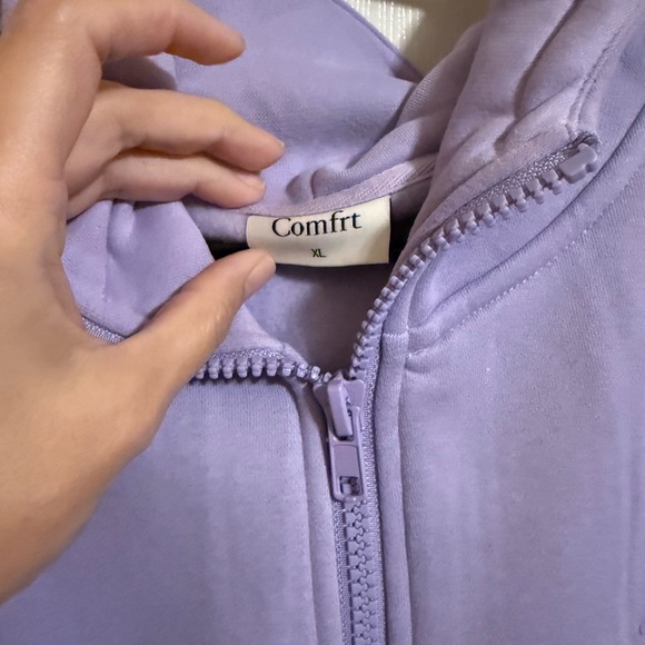 Lavender pastel collection zip up Hoodie - Picture 2 of 3